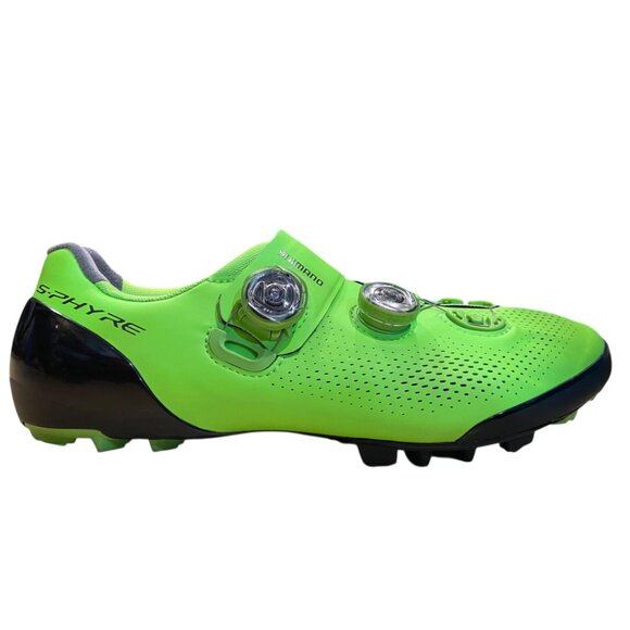 Shimano XC9 Mountain Bike Mens Cycling Shoes Green Size EUR 43 US 8.9 SH-XC901 - Picture 2 of 9